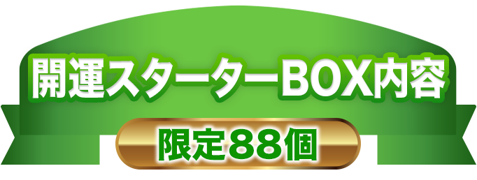 開運スターターBOX

限定88個